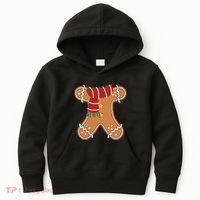 Gingerbread Man Adult Cookie Costume Kids Hoodie thumb 0