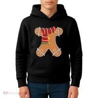 Gingerbread Man Adult Cookie Costume Kids Hoodie thumb 4