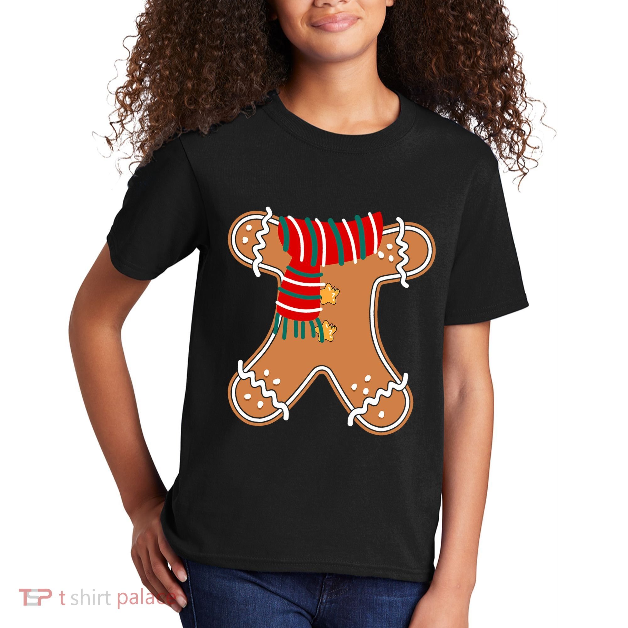 Gingerbread Man Adult Cookie Costume Kids T-Shirt
