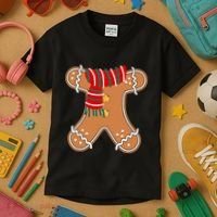 Gingerbread Man Adult Cookie Costume Kids T-Shirt thumb 3