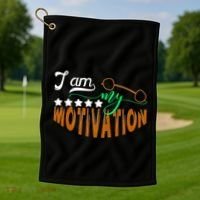 Gym Motivation Apparel Golf Towel thumb 1