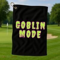 Goblin Mode Animals Going Goblin Mode Golf Towel thumb 1