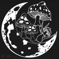 Goblincore Moon Aesthetic Dark Academia Mushroom Ornament thumb 1