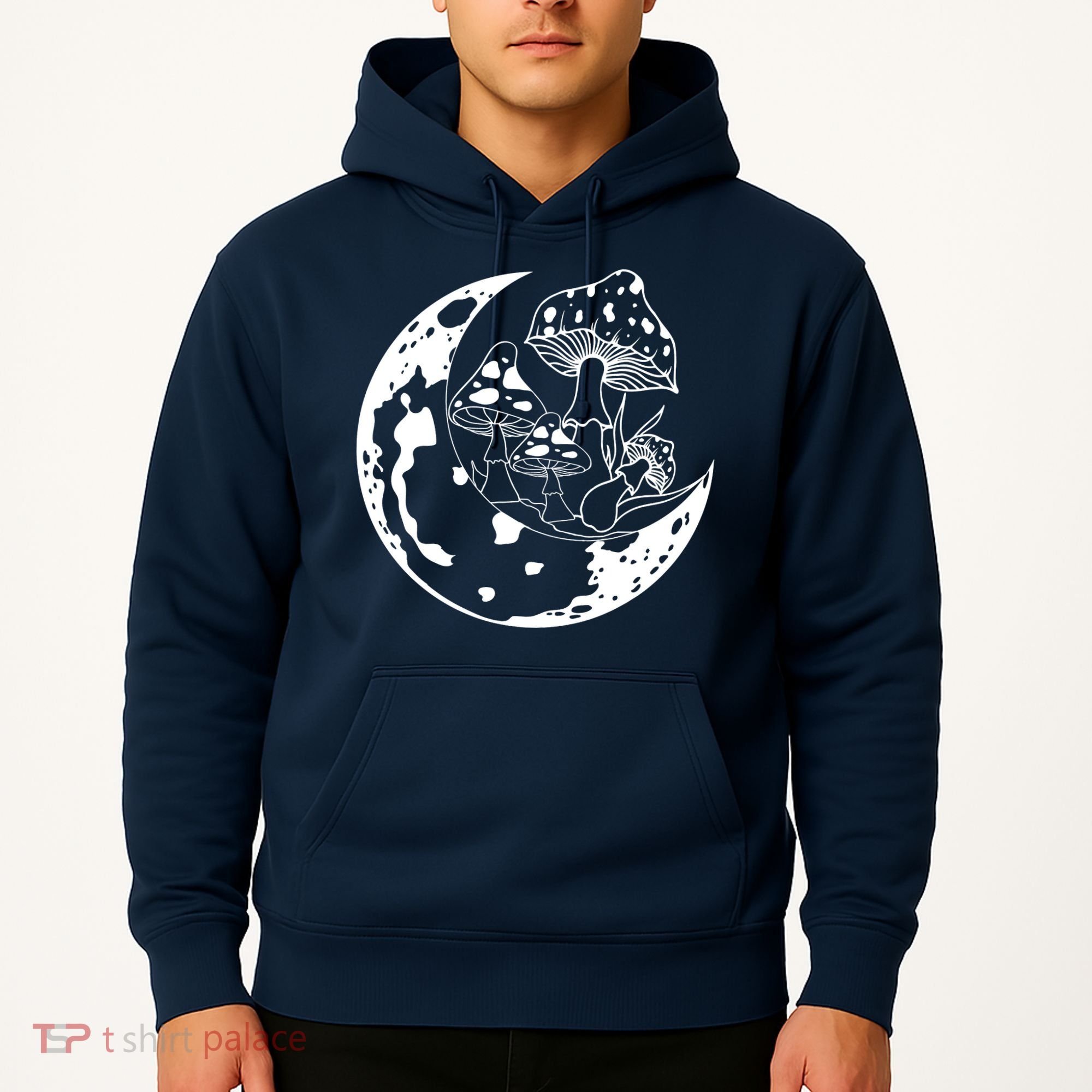 Goblincore Moon Aesthetic Dark Academia Mushroom Hoodie