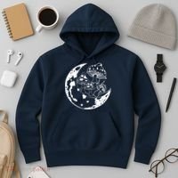 Goblincore Moon Aesthetic Dark Academia Mushroom Hoodie thumb 3