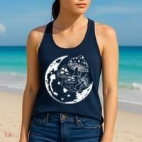 Goblincore Moon Aesthetic Dark Academia Mushroom Women's Tank Top thumb 2