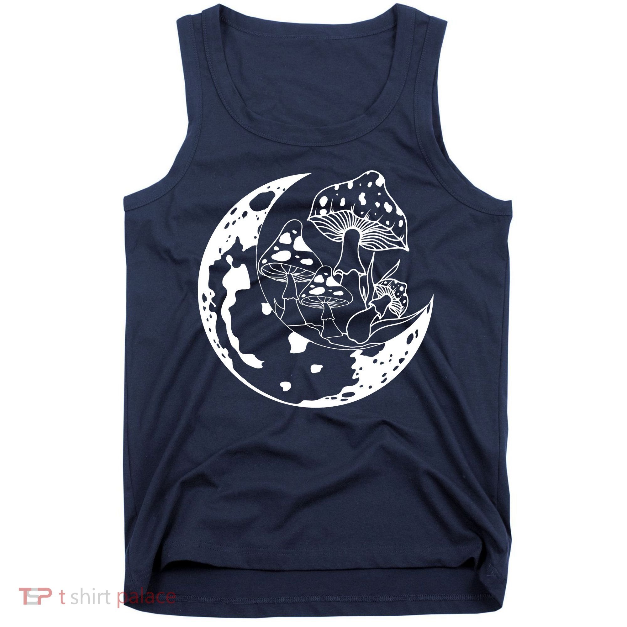 Goblincore Moon Aesthetic Dark Academia Mushroom Tank Top