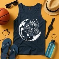 Goblincore Moon Aesthetic Dark Academia Mushroom Tank Top thumb 4