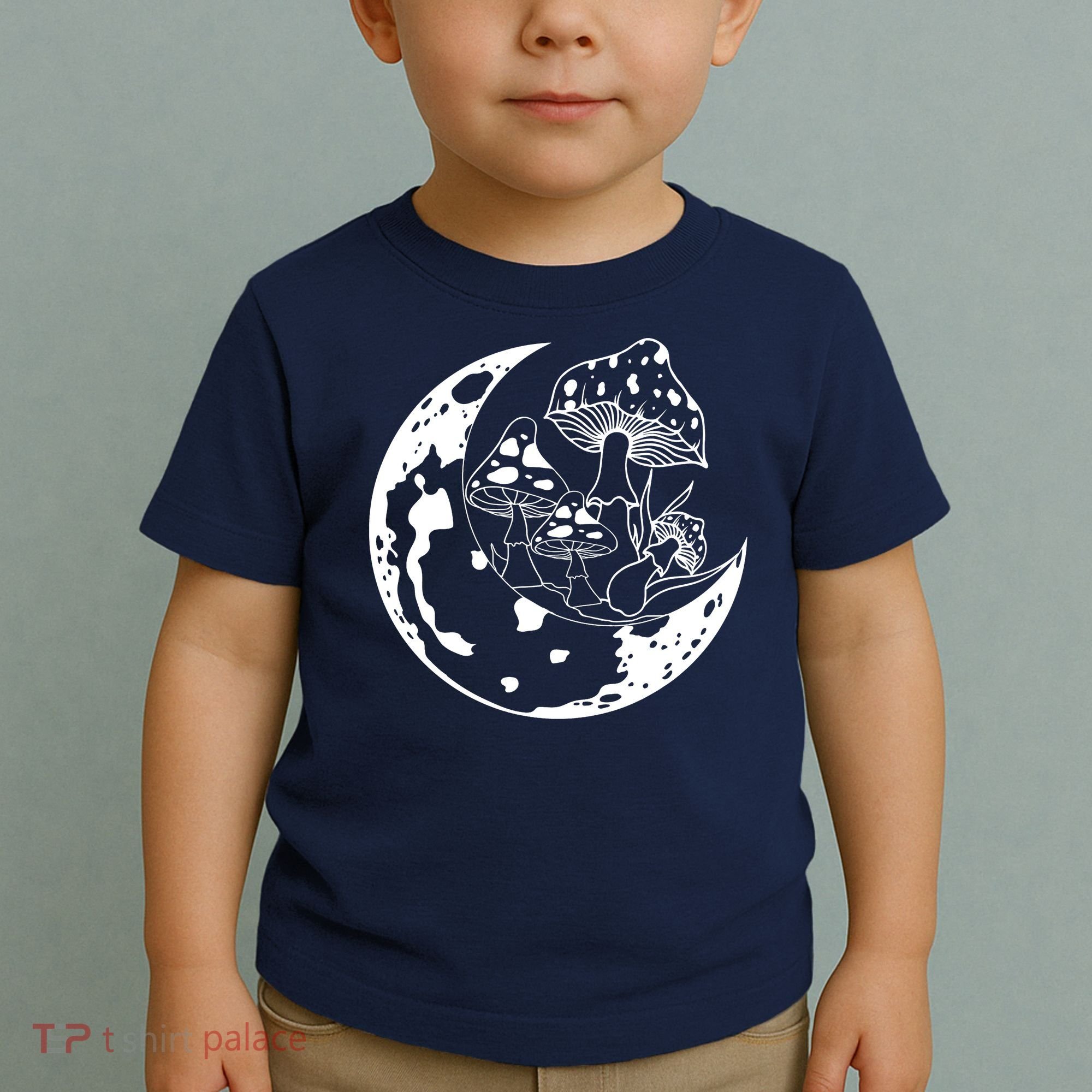 Goblincore Moon Aesthetic Dark Academia Mushroom Toddler T-Shirt