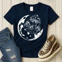 Goblincore Moon Aesthetic Dark Academia Mushroom Women's T-Shirt thumb 3