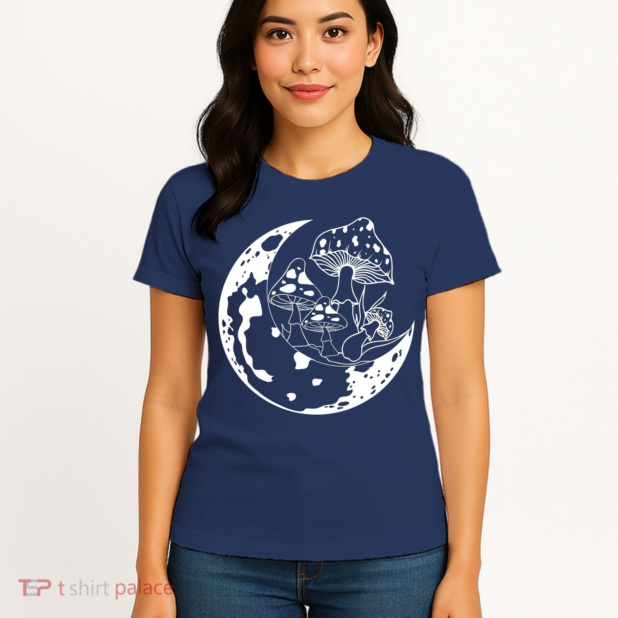 Goblincore Moon Aesthetic Dark Academia Mushroom Women's T-Shirt
