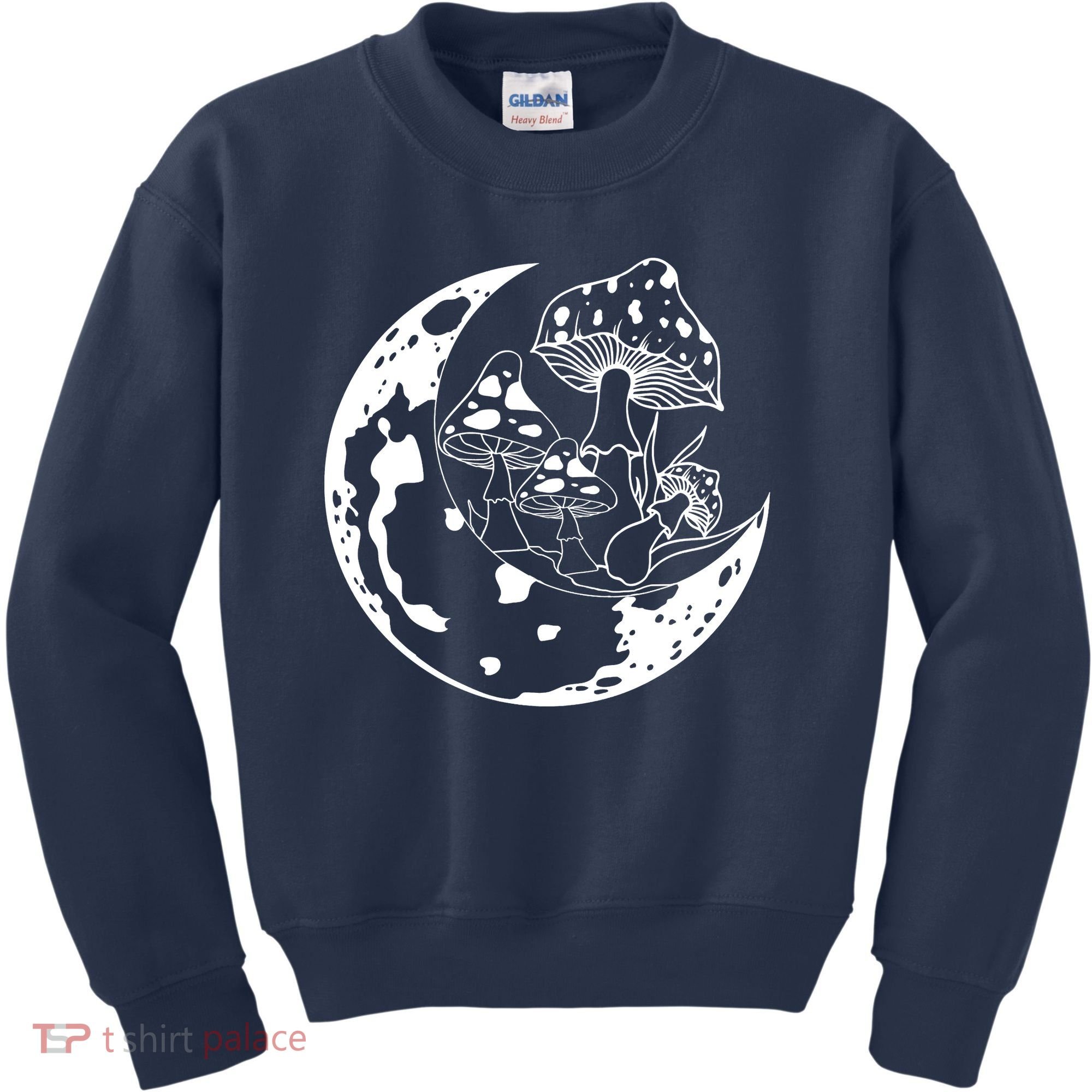 Goblincore Moon Aesthetic Dark Academia Mushroom Kids Sweatshirt