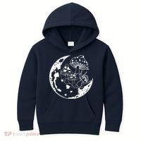 Goblincore Moon Aesthetic Dark Academia Mushroom Kids Hoodie thumb 0