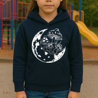 Goblincore Moon Aesthetic Dark Academia Mushroom Kids Hoodie thumb 3