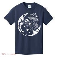 Goblincore Moon Aesthetic Dark Academia Mushroom Kids T-Shirt thumb 0