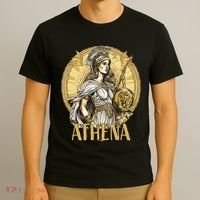 Greek Mythology Athena The Goddess Of Wisdom And War T-Shirt thumb 3