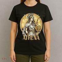 Greek Mythology Athena The Goddess Of Wisdom And War T-Shirt thumb 4