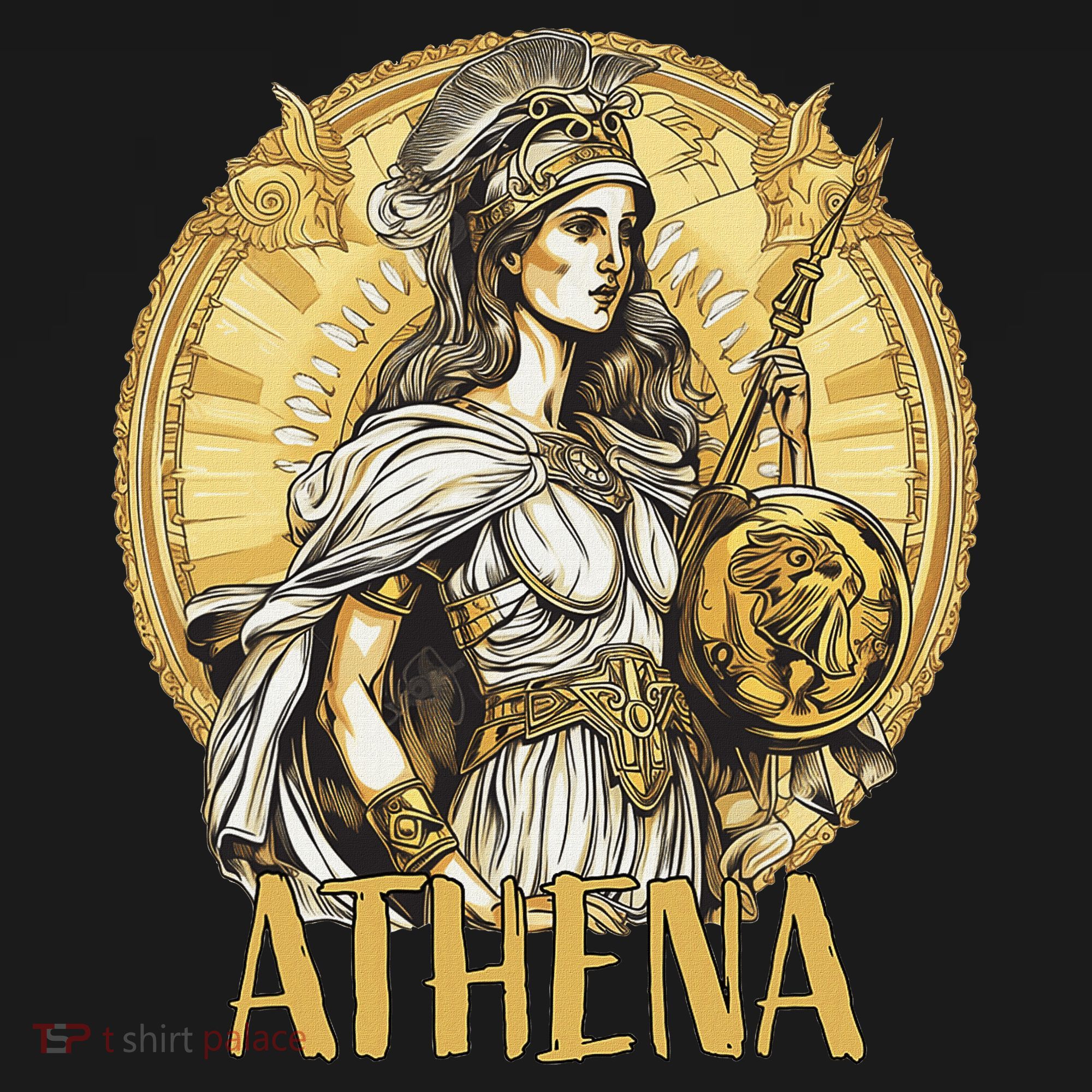 Greek Mythology Athena The Goddess Of Wisdom And War T-Shirt
