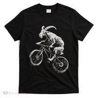 Goat Mountain Bike Funny Cycling Mtb Cyclist Biker T-Shirt thumb 0