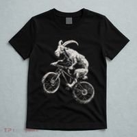 Goat Mountain Bike Funny Cycling Mtb Cyclist Biker T-Shirt thumb 5