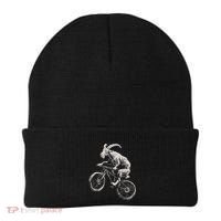 Goat Mountain Bike Funny Cycling Mtb Cyclist Biker Beanie thumb 0