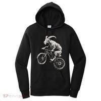 Goat Mountain Bike Funny Cycling Mtb Cyclist Biker Women's Hoodie thumb 0