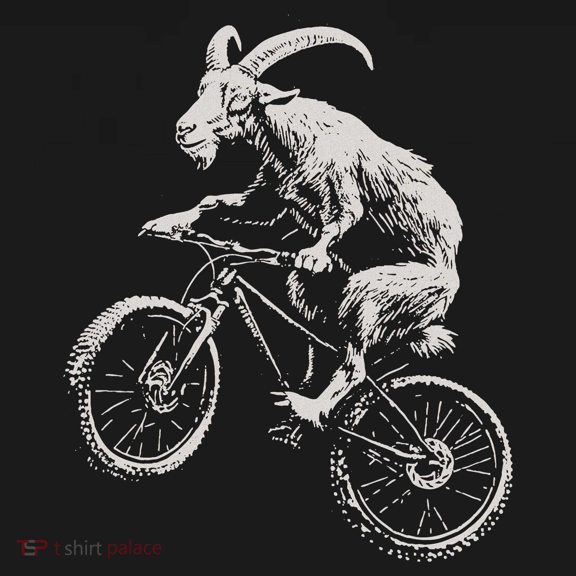 Goat Mountain Bike Funny Cycling Mtb Cyclist Biker Women's Hoodie