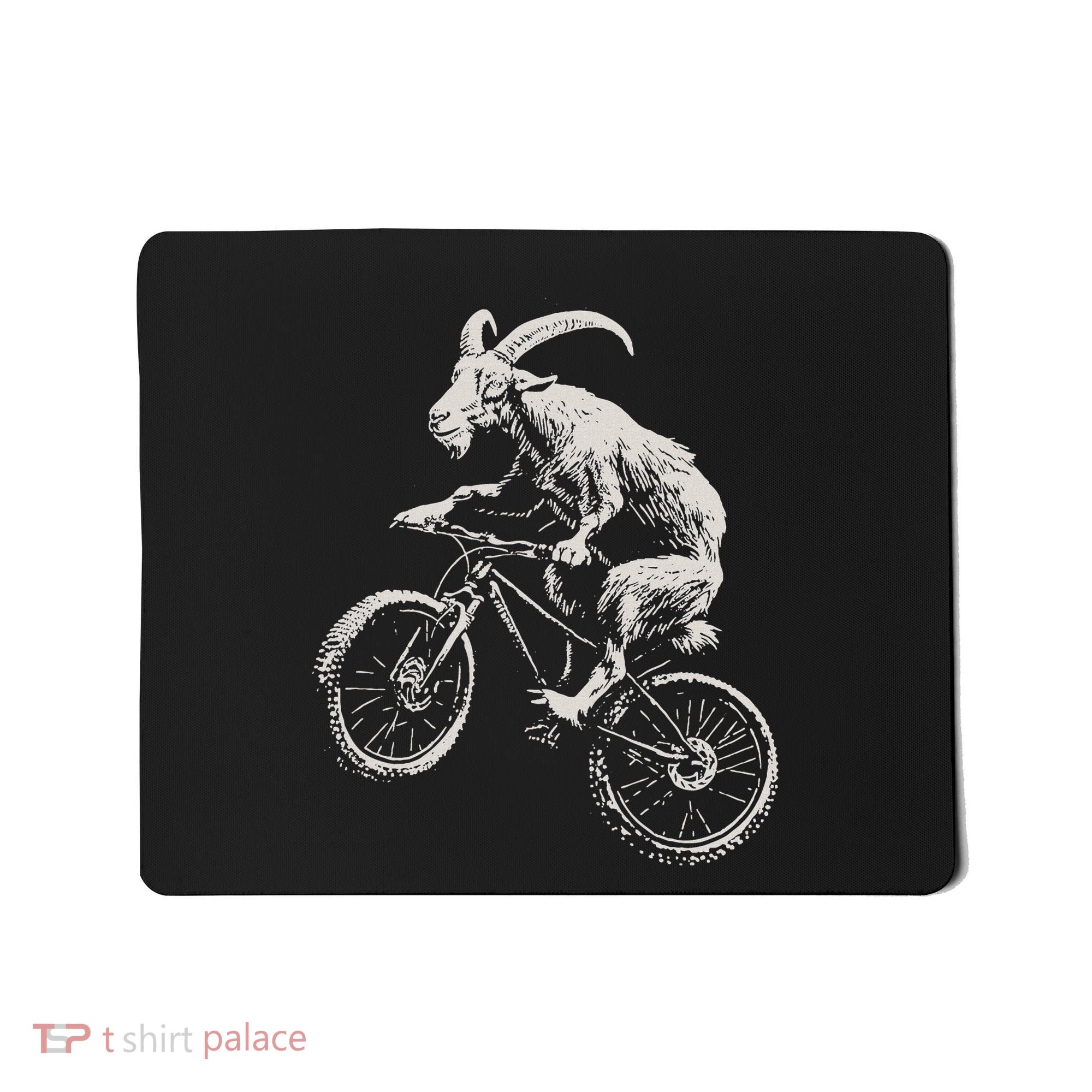 Goat Mountain Bike Funny Cycling Mtb Cyclist Biker Mousepad