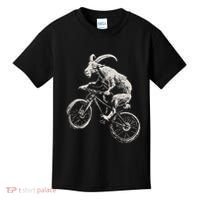Goat Mountain Bike Funny Cycling Mtb Cyclist Biker Kids T-Shirt thumb 0