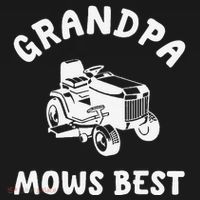 Grandpa Mows Best Lawn Mowing Mower Gardening Landscaping Ornament thumb 1