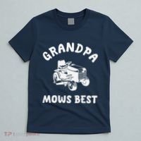 Grandpa Mows Best Lawn Mowing Mower Gardening Landscaping T-Shirt thumb 5