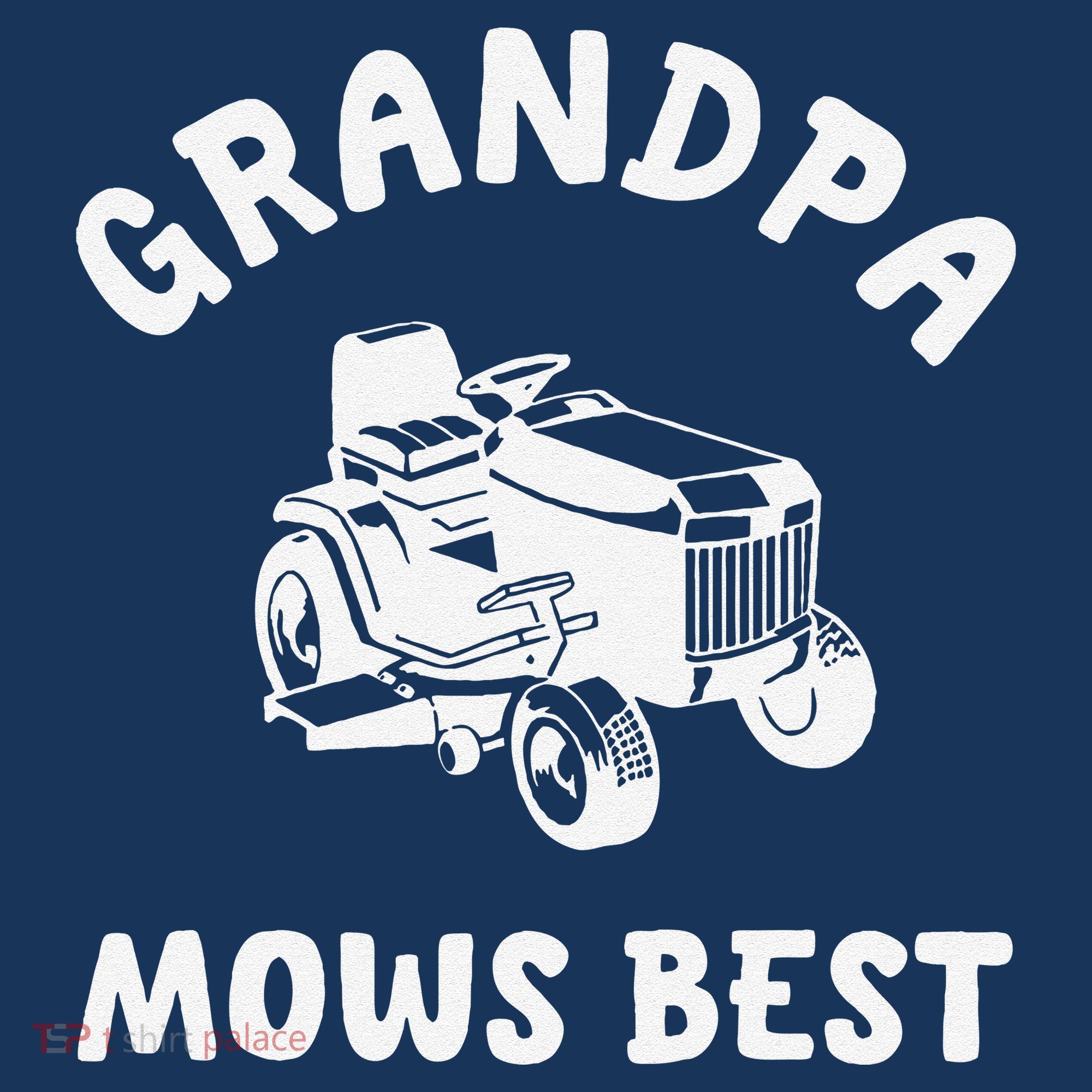 Grandpa Mows Best Lawn Mowing Mower Gardening Landscaping Women's Hoodie