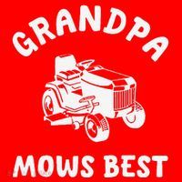 Grandpa Mows Best Lawn Mowing Mower Gardening Landscaping Santa Hat thumb 1