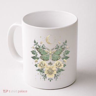 Goblincore Moth Butterfly Moon Phases Cottagecore Art Coffee Mug