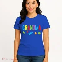 Grandma Master Builder Building Bricks Blocks Family Gift Women's T-Shirt thumb 4