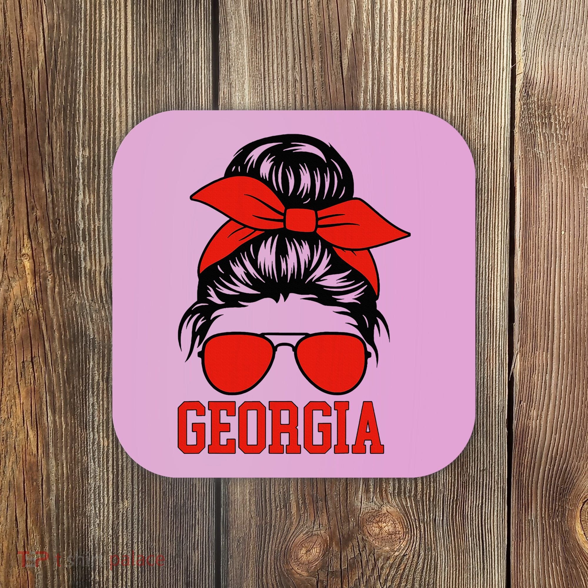 Georgia Messy Bun Varsity Coaster