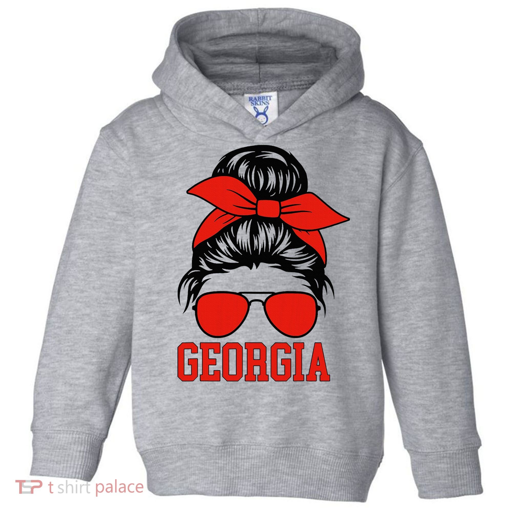Georgia Messy Bun Varsity Toddler Hoodie