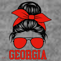 Georgia Messy Bun Varsity Toddler Hoodie thumb 2
