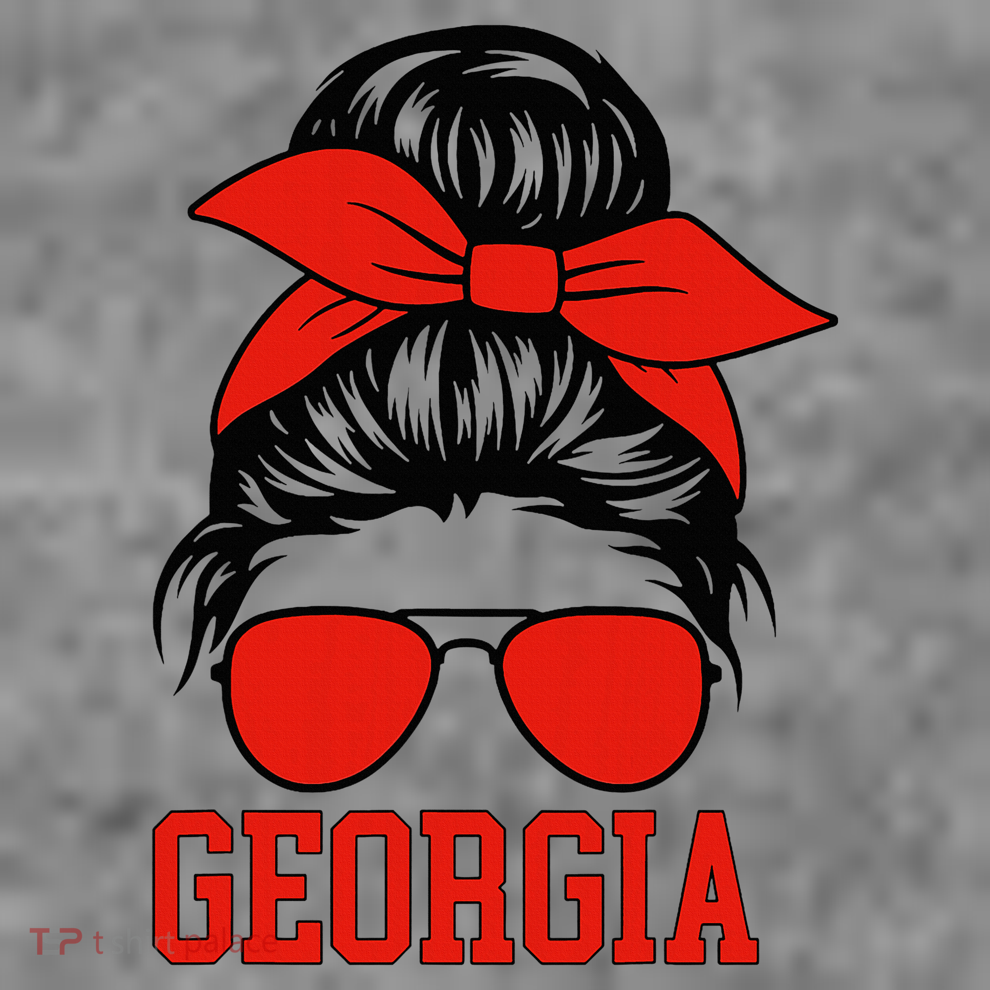 Georgia Messy Bun Varsity Toddler Hoodie