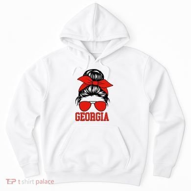 Georgia Messy Bun Varsity Hoodie