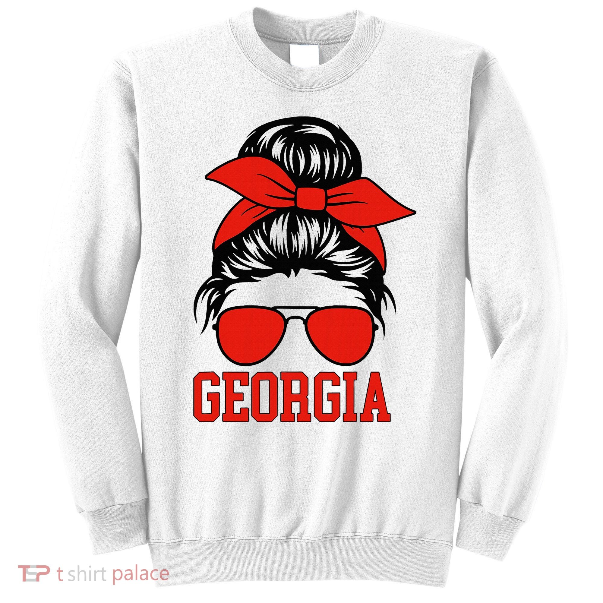 Georgia Messy Bun Varsity Sweatshirt