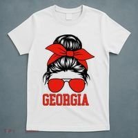 Georgia Messy Bun Varsity T-Shirt thumb 5