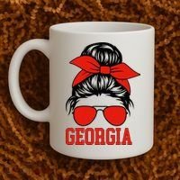 Georgia Messy Bun Varsity Coffee Mug thumb 2