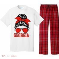 Georgia Messy Bun Varsity Pajama Set thumb 0