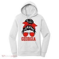 Georgia Messy Bun Varsity Women's Hoodie thumb 0