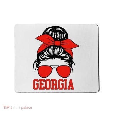Georgia Messy Bun Varsity Mousepad