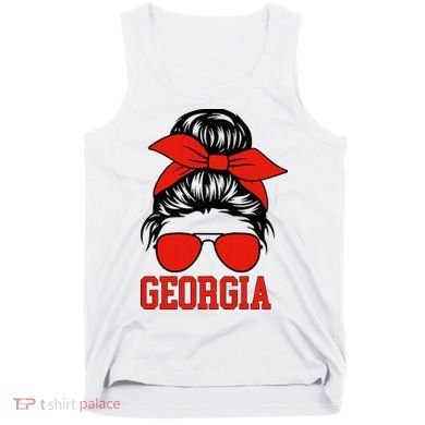 Georgia Messy Bun Varsity Tank Top