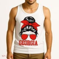 Georgia Messy Bun Varsity Tank Top thumb 3