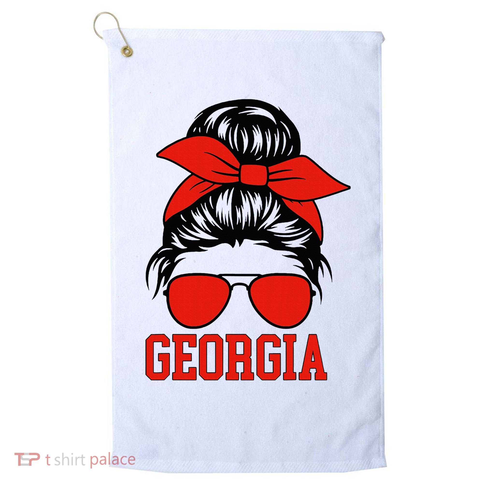Georgia Messy Bun Varsity Golf Towel