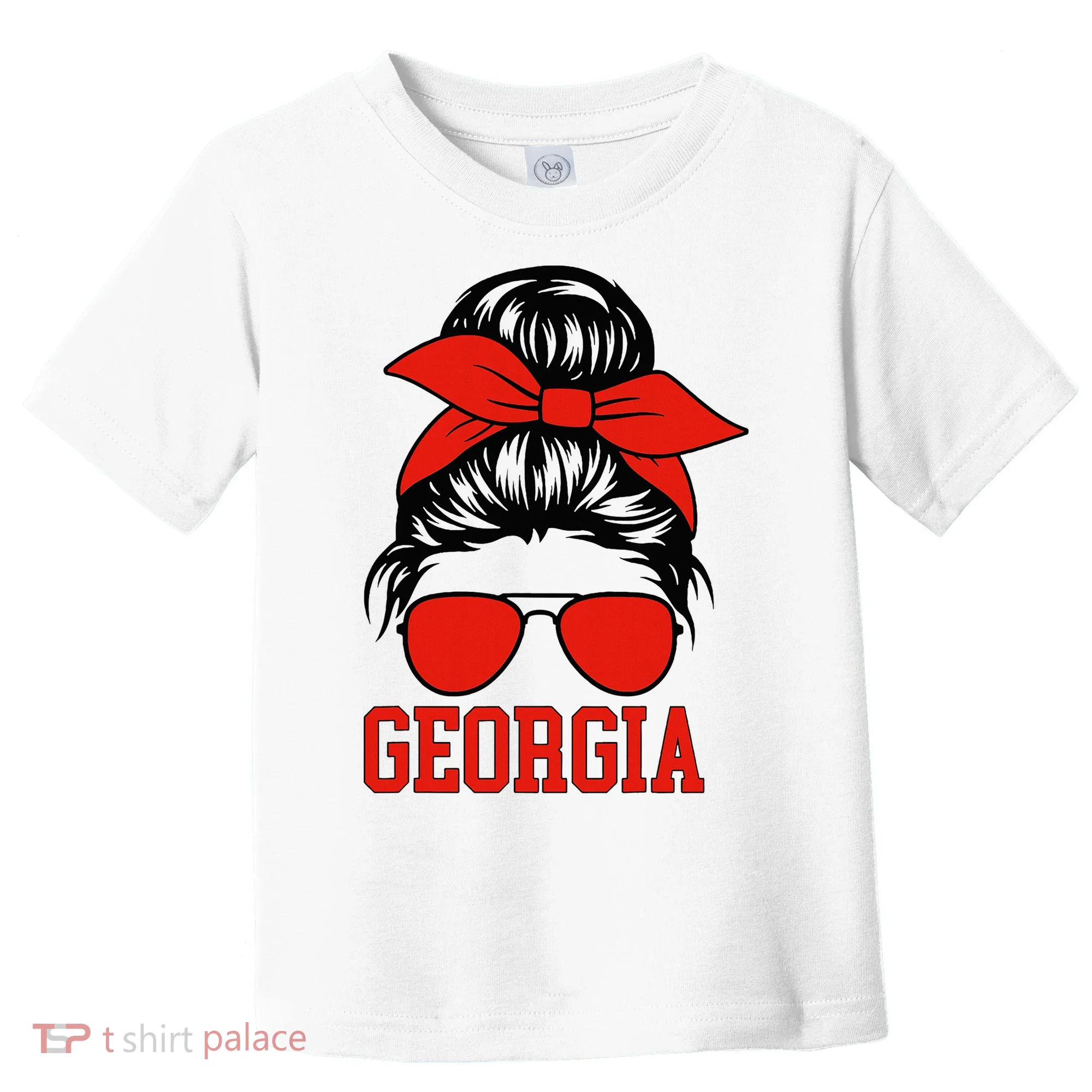 Georgia Messy Bun Varsity Toddler T-Shirt